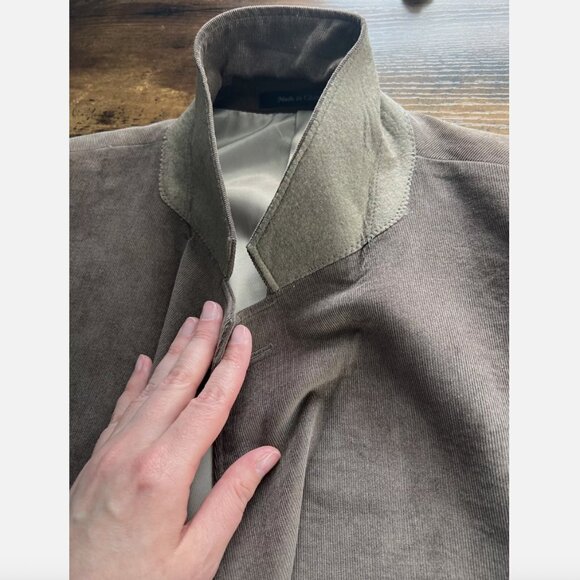 Calvin Klein Brown Corduroy Two Button Blazer Sport Coat - 54R - Picture 4 of 15